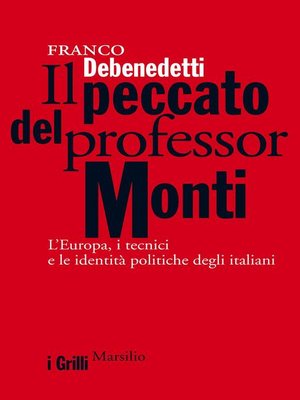 cover image of Il peccato del professor Monti